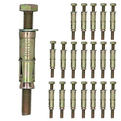 Image of M10 10mm x 100mm Expansion Rawl Bolt for Masonry Sleeve Anchors Fastener 20pk