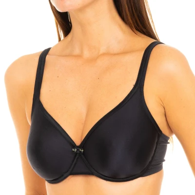 Image of Playtex Womens Underwire bra with cups P6393 woman Black Polyamide Size 38B