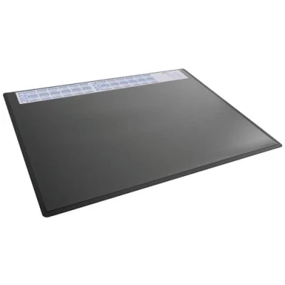 Image of Durable Desk Mat with Annual Calendar 65 x 50 cm, Non Slip, Polypropylene,Made in Germany, Black