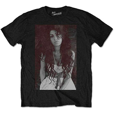 Image of Amy Winehouse AMYTS03MB03 T Shirt, Black, Large
