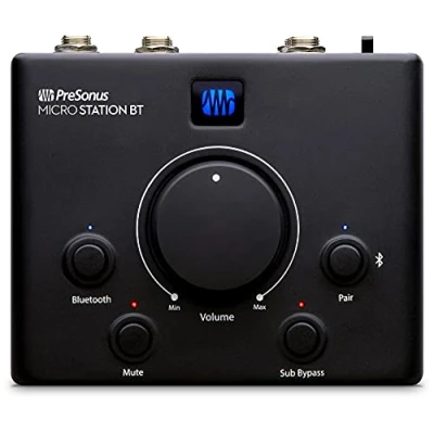 Image of PreSonus MicroStation BT, 2.1 Speaker Monitor Controller with Bluetooth Connectivity and Subwoofer Output