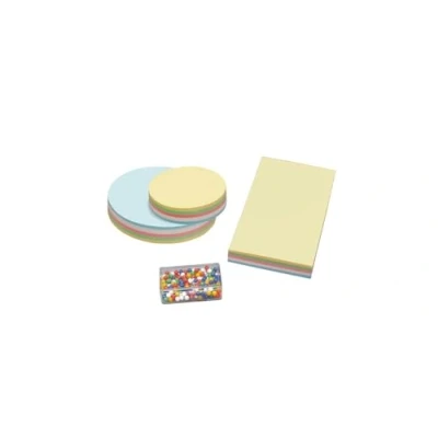 Image of Maul Seminar Accessories Set, 3 x 120 Moderation Cards, 200 Signal Needles, Assorted Colours