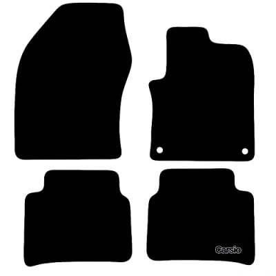 Image of Carsio Carpet Car Mats For Toyota Prius 2015+ Onwards Tailored Fit Floor Mat Set Complete Accessory Black Custom Fitted All Weather, Anti Slip Backing &amp; Trim