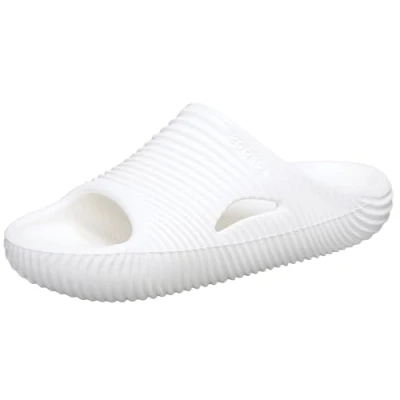 Image of Crocs Unisex Adult Mellow Recovery Slides, White Tide, 3 UK Men / 4 Women