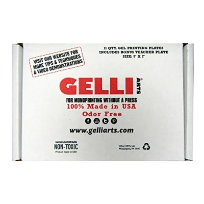 Image of Gelli Arts GL862622000321 Class Pack Printing Plate 5 inch x 7 inch, 11 Pieces