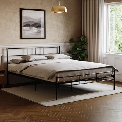 Image of Vida Designs Dorset Bed Double 4 ft 6, Black