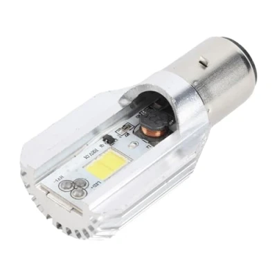 Image of Motorcycle COB LED Headlight Blub, High/Low Beam Moped Scooter Motobike Headlamp Xenon White Light Bulb, Keesno DC 12V 800LM 6500K