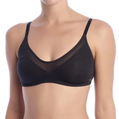 Image of Sloggi Women&#039;s Oxygene Infinite T Shirt Bra Padded, Black, M