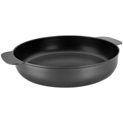 Image of Ibili Indubasic Round Dish, Aluminium, Black, 18 x 6 cm
