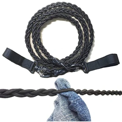 Image of AUXPhome Tri Braided Cord Clothes Line, Drying Rope Portable Travel Clothesline for Indoor Outdoor Laundry, Windproof Hanger Camping &amp; Home Use No hook needed