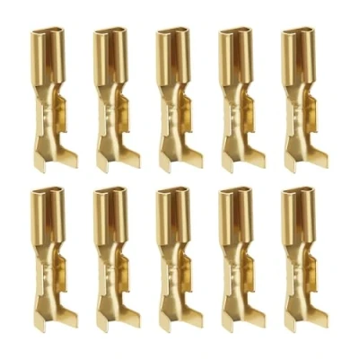 Image of VGOL 100pcs Car Speaker Mini Toggle Switch 2.2mm Female Quick Connector Crimp Spade Terminal Automotive Wiring Terminal, Silver