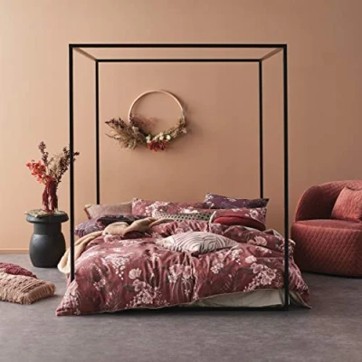 Image of Linen House Taira Duvet Cover Set, Multi, Super King