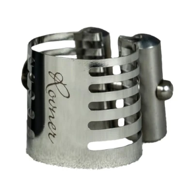 Image of Rovner Ligature &amp; Plastic Cap for Bass Clarinet Platinum Hard Rubber Mouthpiece (P 3RL)