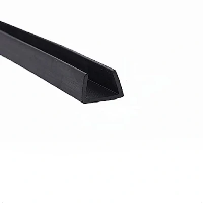 Image of Rubber Seal U Shape Shaped Sealing Strip 3.28Ft Black Edge Trim Protector Weather Resistance Metal Protector, Width x Height,15mm 15mm