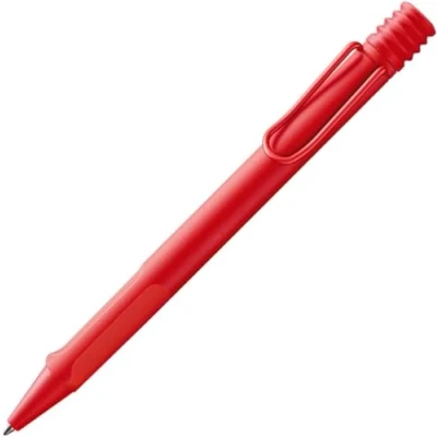 Image of Lamy Safari Cosy Ballpoint Pen 220 Special Edition, Durable ABS Plastic in Strawberry Colour With Ergonomic Handle and Timeless Design, Large Capacity Refill, Line Width M