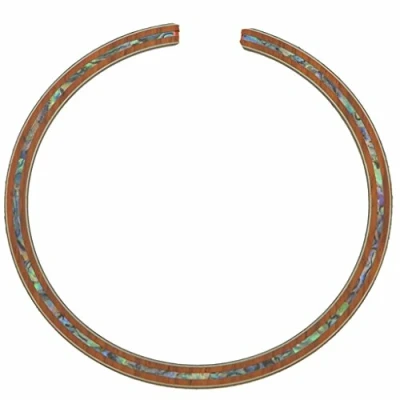 Image of Dopro Acoustic Guitar 110 * 8 0.8mm Soundhole Padauk Rosette Full Abalone Shell Inlay
