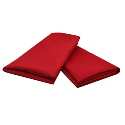 Image of Table_Linen 10pcs Square Polyester Tablecloth Napkins 19&#039;&#039; x (48cm 48cm) For Wedding Dinner Restaurant Xmas (RED)