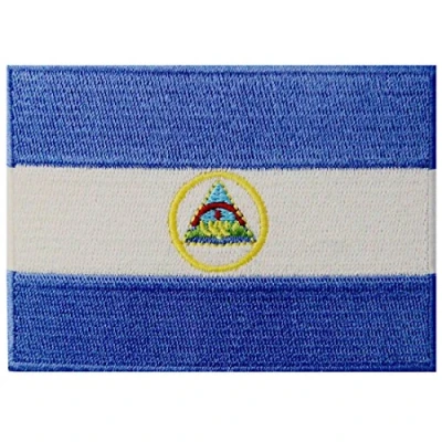 Image of Nicaragua Flag Embroidered Patch Nicaraguan Iron On Sew National Emblem