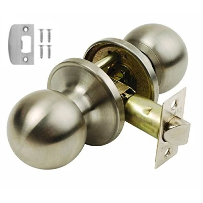 Image of Bala Door Passage Knobset with Adjustable Latch Satin Stainless Steel by Dale Hardware
