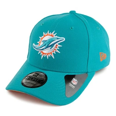 Image of New Era 9FORTY Miami Dolphins Baseball Cap The League Teal Adjustable