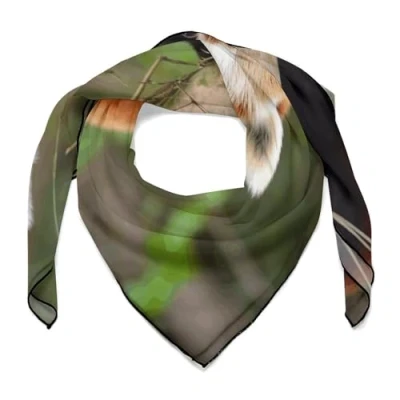 Image of Silk Scarves, Little Red Panda Printed Scarves,soft Scarves,versatile Scarves,thin And Easy to Carry Panda, One Size
