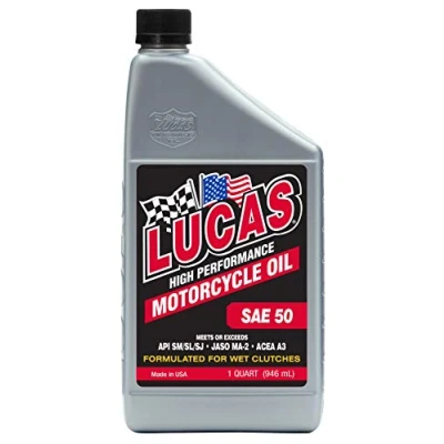 Image of Lucas Oil 40712 SAE 50 wt. Motorcycle 946ml