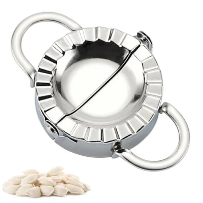 Image of Dumpling Maker 3.7 Inch Stainless Steel Machine Pastry Press Gyoza Mould Ravioli Mold for Home Kitchen