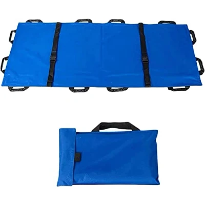 Image of Portable Stretcher, Waterproof Soft Stretcher 12 Handles Emergency Rescue Folding for Hospital Sports Venues Ambulance, Medical Disability Care Supplies with Handbag
