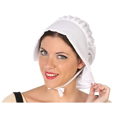 Image of ATOSA 34963 Medieval Headdress Costume Accessory, Adult, White, One Size