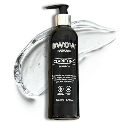 Image of Oily Hair Treatment Clarifying Shampoo Deep Cleansing &amp; Purifying, Control Grease Build Up for All Types, Paraben, Alcohol Silicone Free, Vegan Colour Safe Reconditioning Restore Shine