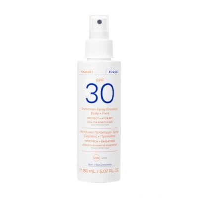 Image of KORRES YOGHURT Spray Emulsion Body + Face SPF30 150ml