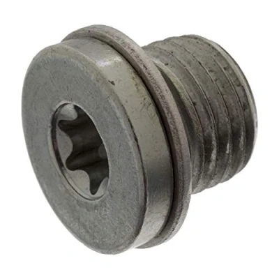 Image of N91180601 Drain Plug FEBI BILSTEIN 100497 Steel T45 with seal ring VOLKSWAGEN: Polo V Hatchback, Tiguan I, II, AUDI: A3 Sportback, A1 Sportback
