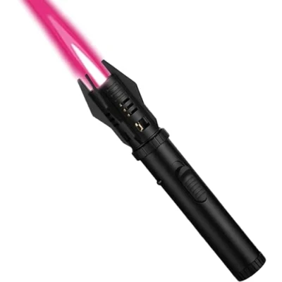 Image of Jet Flame Lighter, Long Butane Refillable Torch Windproof lighter Adjustable for Grill, BBQ, Camping, Stove, Candle (Sold without Gas) (Black)