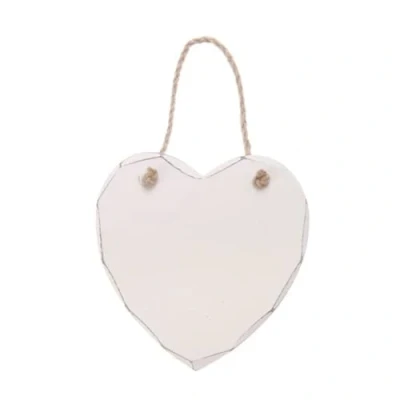 Image of RJB Stone Sass and Belle Plain Wooden Heart Plaque for Personalisation