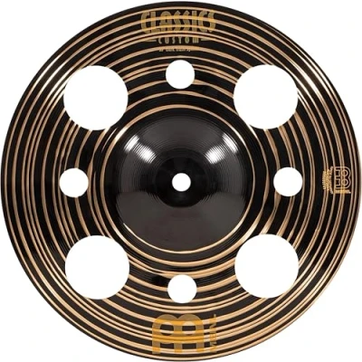 Image of Meinl Cymbals Classics Custom Dark Trash Splash Cymbal 10 inch (Video) for Drum Set (25,40cm) B12 Bronze, Finish, Made in Germany (CC10DATRS)