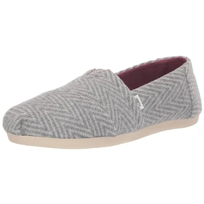 Image of TOMS Women&#039;s Alpargata Cloudbound Loafer Flat , Shadow Brushed Herringbone,5 UK