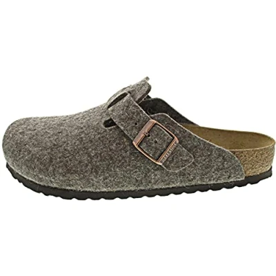 Image of Birkenstock Boston Brown Womens Comfort Leather Sandals UK 7