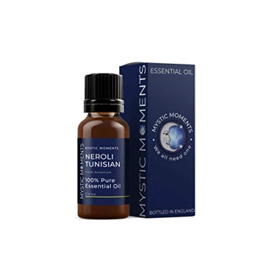 Image of Mystic Moments Neroli Tunisian Essential Oil 5ml Pure &amp; Natural for Diffusers, Aromatherapy Massage Blends Vegan GMO Free