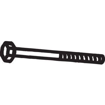 Image of 1123008251 Bolt, exhaust system BOSAL 258 825 M8 25mm MINI: Hatchback, Convertible, VAUXHALL: Corsa Mk1, Mk2, NISSAN: Note I, MICRA 3