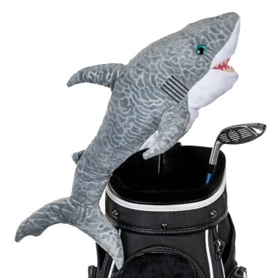 Image of Daphne&#039;s Novely Headcover Shark, Grey White, Driver