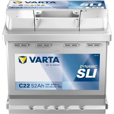 Image of Varta Blue Dynamic C22 Car Battery, 5524000473132 12V 52 mAh 470 A