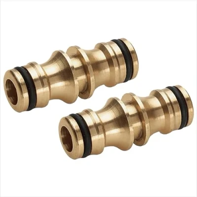 Image of Brass Garden Hose Connector (Double Male End Fitting)