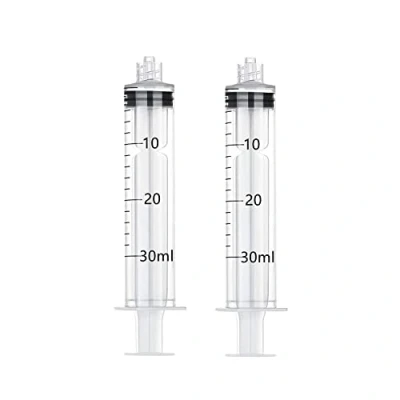 Image of Luer Lock Plastic Syringe, 30ml, Measuring Syringe Tools for Measuring, Lip Gloss, Liquid Refilling, Dispensing, DIY Crafts, Oil Feeding Pets, Scientific Labs, Glue Applicator