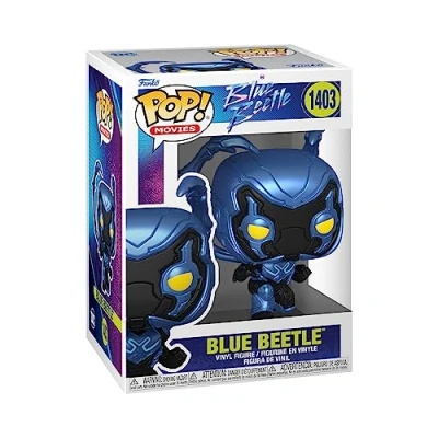 Image of Funko POP! Movies: DC Blue Beetle 1/6 Odds for Rare Chase Variant Collectable Vinyl Figure Gift Idea Official Merchandise Toys Kids &amp; Adults Movies Fans