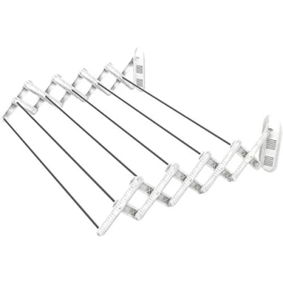 Image of Gimi Skatto 70 Wall mounted clothes dryer in aluminium and resin, 4 m drying length