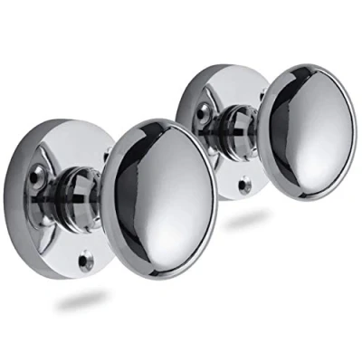Image of Chrome Hardware® Polished Sprung Door Knobs Pair