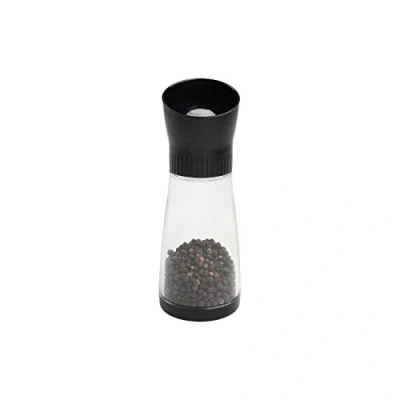 Image of Luna Pepper Mill in Clear Acrylic with Black Top