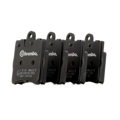Image of 0024207120, 002420712037, 0024207420, 0044201720, 004420172041 Brake pad set BREMBO P 50 025 excl. wear warning contact without accessories
