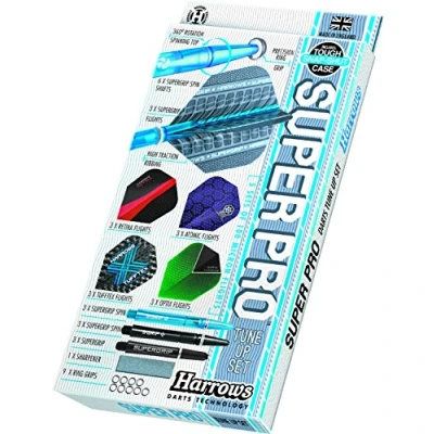 Image of HARROWS SUPER PRO TUNE UP DARTS FLIGHTS STEMS SET PACK