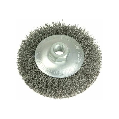 Image of Lessmann Conical Bevel Brush 100mm x M14 Bore, 0.35 Steel Wire